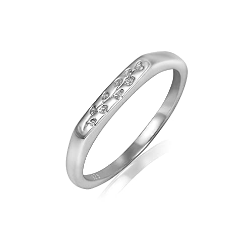 YeGieonr 925 Sterling Silber Frauen Gold Ringe Handgemachter Gravierte Eukalyptus Minimalistischer Siegel Ring von YeGieonr