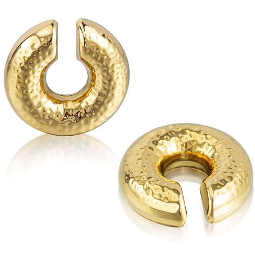 Ohr-Manschetten-Ohrringe für Damen, klobige Ohr-Manschetten-Goldohrringe, nicht durchdringend, hypoallergen, Mädchen-Ohrclip-Ohrringe, Schmuck, Geschenk von YeGieonr