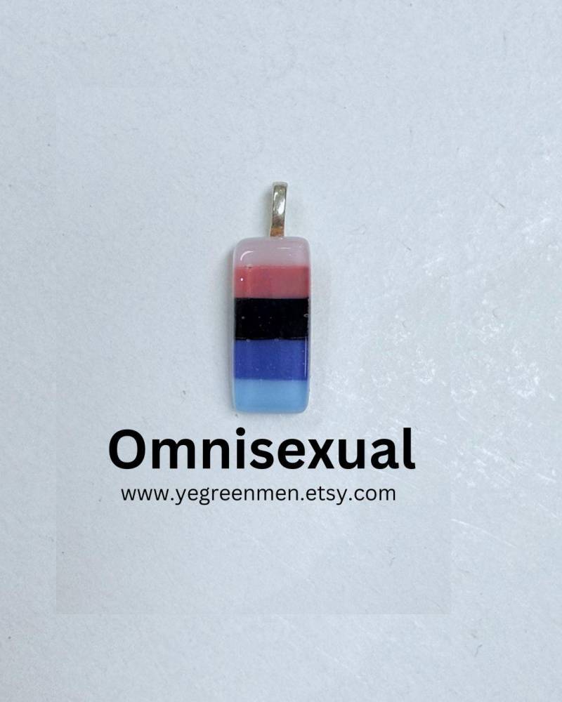 Anhänger Fusingglas Handgemacht Stolz Lgbt Lgbtq + Regenbogen Einzigartig Free Uk Porto von YeGreenMen