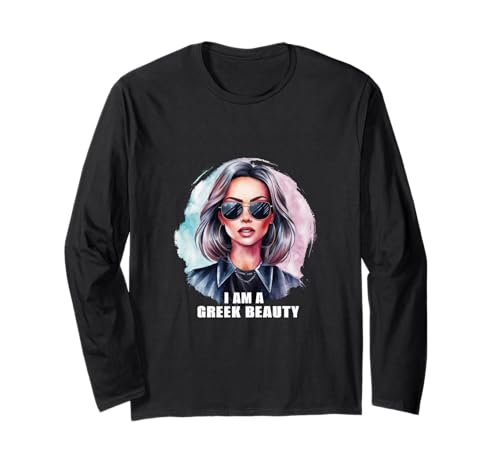 Stolze Griechin für griechische Frauen Langarmshirt Stolze Griechin für griechische Frauen Langarmshirt von !!!Yeah Stolz Designs