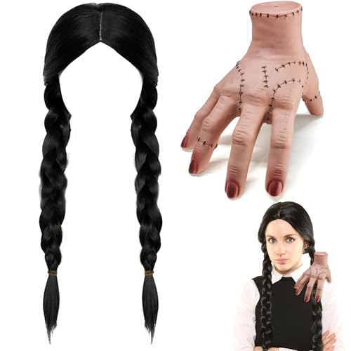 Eiskaltes Händchen,Wednesday Perücke Mädchen,Wednesday Perücke Hand,Wednesday Händchen Mit Wednesday Perücke Kinder,Perücke Damen Fasching,Latex Händchen,Realistic Scarred Latex Palm Eiskaltes Händchen,Wednesday Perücke Mädchen,Wednesday Perücke Hand,Wednesday Händchen Mit Wednesday Perücke Kinder,Perücke Damen Fasching,Latex Händchen,Realistic Scarred Latex Palm von YeahBoom