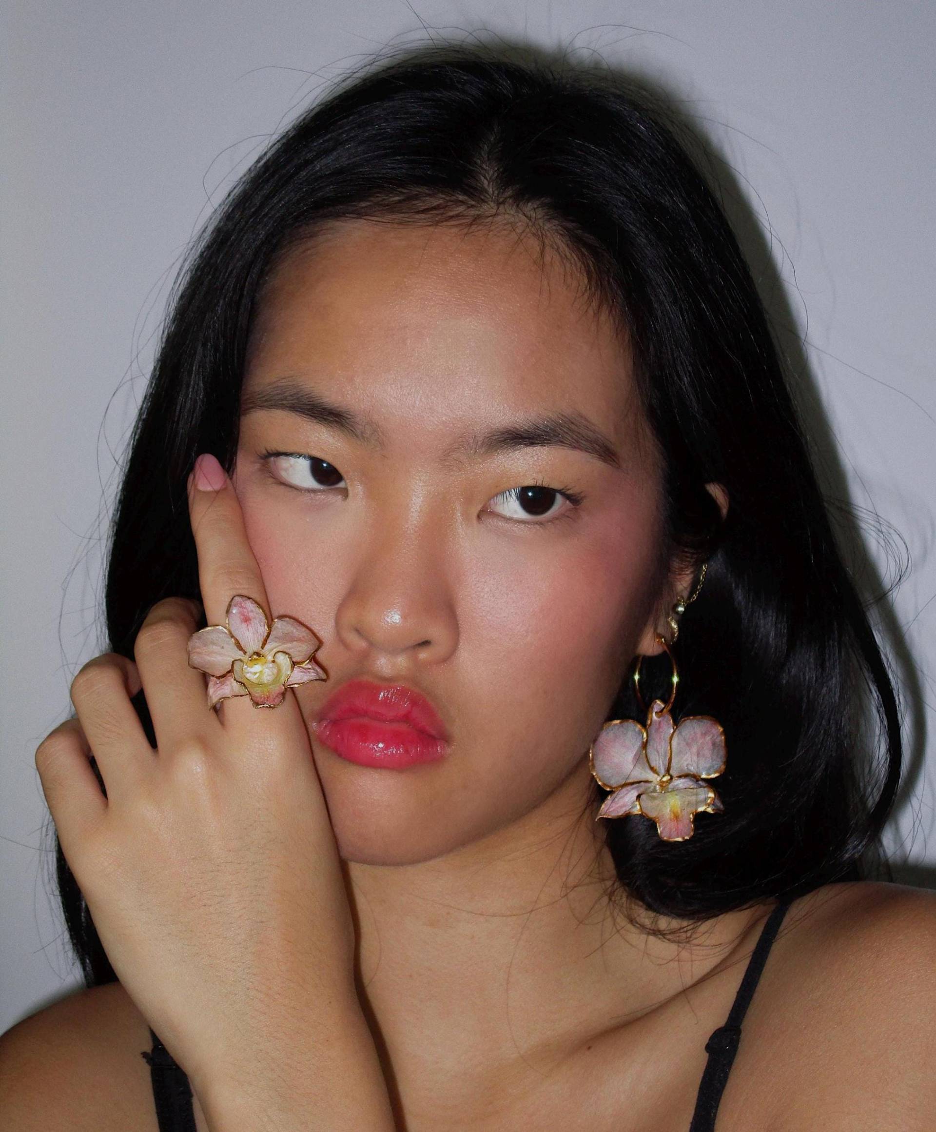 Rosa Dendrobium Orchidee Ring Rosa Dendrobium Orchidee Ring von YeaimadeitbyFaith
