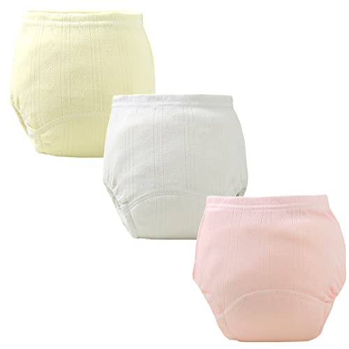 Yealoo 3er Pack Baby Töpfchen Trainingshose Atmungsaktives Masche Windelhosen Kleinkind Baby Töpfchentraining Unterhosen Unterwäsche von Yealoo