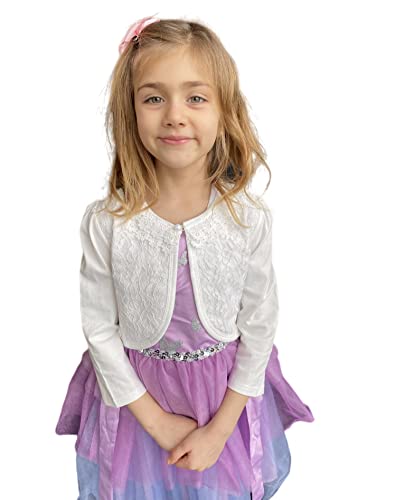 Yealoo Bolero Jäckchen Mädchen Strickjacke Lange Ärmel mit Spitze Kinder Schulterjacke Yealoo Bolero Jäckchen Mädchen Strickjacke Lange Ärmel mit Spitze Kinder Schulterjacke von Yealoo