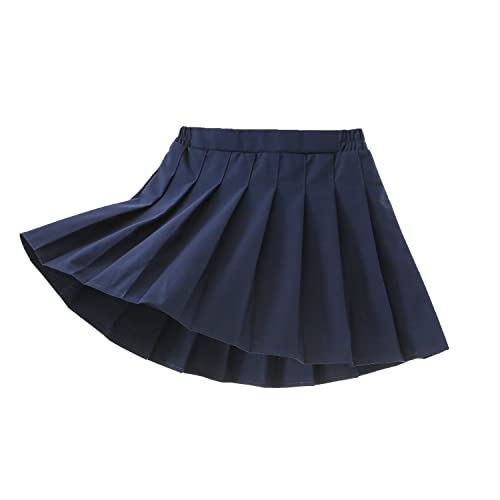 Yealoo Faltenrock Mädchen für Schuluniformen mit Innen-Shorts A Linie Plissierter Skater Röcke von Yealoo