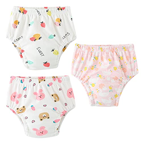 Yealoo Töpfchen Trainingshose Baby Kleinkind 3er Pack Töpfchentraining Unterhosen Windelhöschen Waschbare Atmungsaktiv Yealoo Töpfchen Trainingshose Baby Kleinkind 3er Pack Töpfchentraining Unterhosen Windelhöschen Waschbare Atmungsaktiv von Yealoo