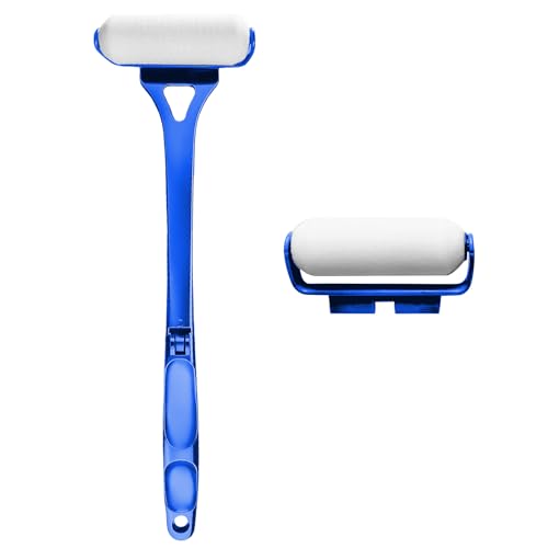 Rückenlotion Applikator für Männer/Damen, Lotion Applikator Lotionsbürste Körperpflege Hautpflegewerkzeug-Klappgriff mit 2 Auswechselbaren Rollenkopf Für eingeschränkte Personen ältere (Blau, 1) von Yearninglife