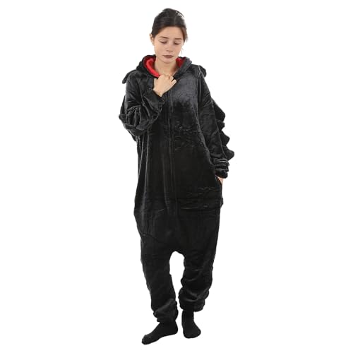 Yearsahrk Ohnezahn Onesie Erwachsene Drachen Onesie Pyjamas Dragon Kostüm Tier Winter Nachtwäsche Dinosaurier Onesie Weihnachts Kostüm Gifts von Yearsahrk