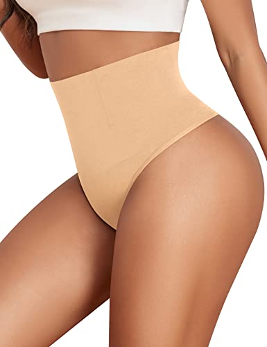 Yeblues Shapewear Damen Bauchweg Unterhose, Miederhose Bauch Weg Tanga Shape,Miederslips Figurformende Unterwäsche String Hoher Taille Shaping Stark Formende Body Shaper für Frauen S-New von Yeblues