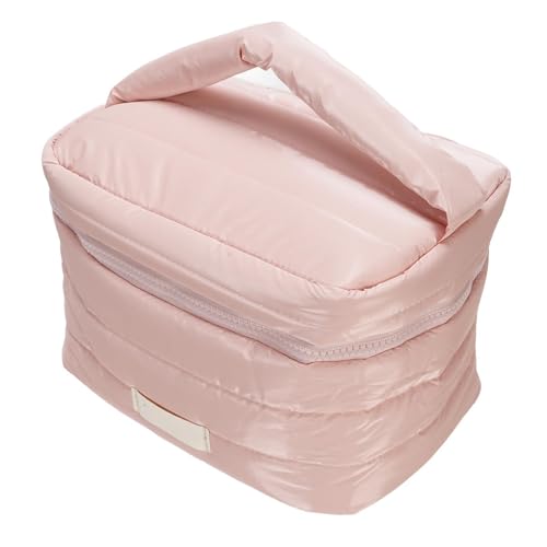 Großer Make up -Beutel, Süßer Kosmetiktasche, Reisekosmetikbeutel aus Stoff, Reißverschluss -Toilettenbeutel mit Großem Open -Toiletten -Organizer für den Einfachen Zugang von Yechiry