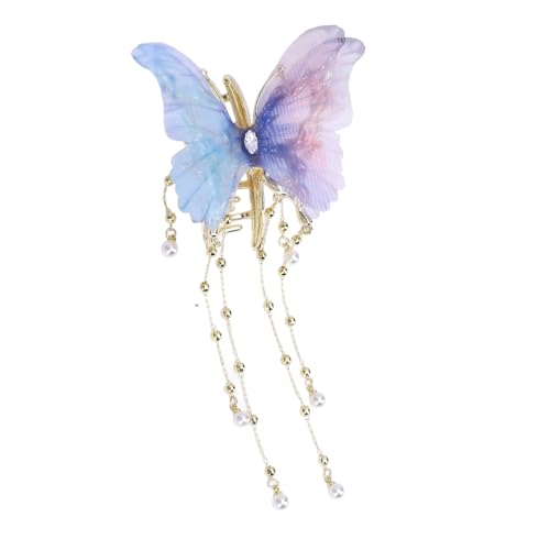 Quasten Haarklaue Clip, Strasshaarklaue Quasten Legierung Klemme Elegante Modische Haarklemme Haarstyling Accessoires für Frauen Mädchen Bequem Täglich Gebrauch von Yechiry