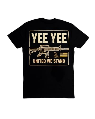 Yee Yee Apparel United T-Shirt - Herren Graphic Tees und Kurzarm Shirts mit Vorder- und Rückseite Design, United, Klein Yee Yee Apparel United T-Shirt - Herren Graphic Tees und Kurzarm Shirts mit Vorder- und Rückseite Design, United, Klein von Yee Yee