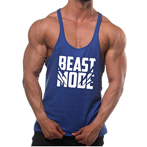 YeeHoo Herren Männer Bodybuilding Gym Muskelshirt Stringer Tank Top ideal für Sport Fitness von YeeHoo