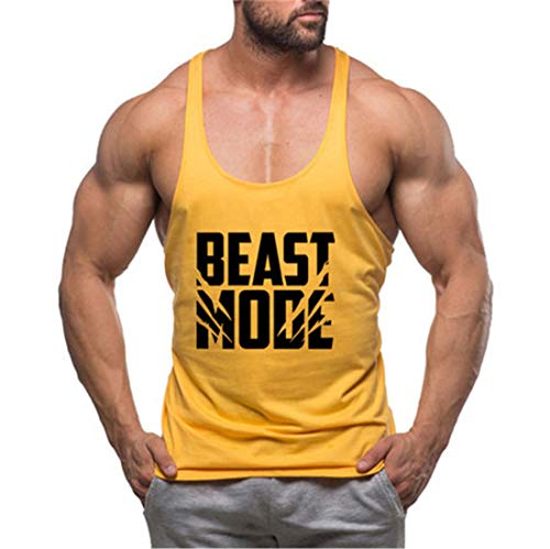 YeeHoo Herren Männer Bodybuilding Gym Muskelshirt Stringer Tank Top ideal für Sport Fitness von YeeHoo