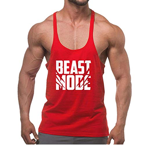 YeeHoo Herren Männer Bodybuilding Gym Muskelshirt Stringer Tank Top ideal für Sport Fitness von YeeHoo