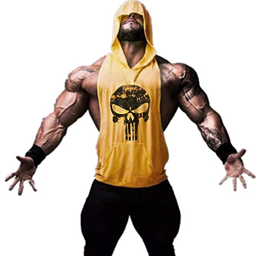 YeeHoo Herren Sport Tank Top mit Kapuze Muskelshirt für Training Gym Fitness & Bodybuilding YeeHoo Herren Sport Tank Top mit Kapuze Muskelshirt für Training Gym Fitness & Bodybuilding von YeeHoo