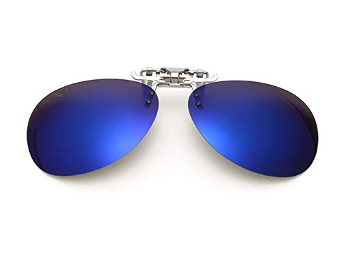 YeeHoo Sonnenbrillen Vorhänger Brille Aufsatz Clip On Polarisiert Sonnenbrille Clip Gegen Licht- geeignet für Frauen und Männer von YeeHoo