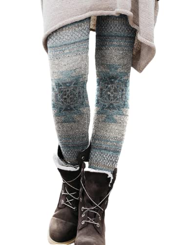 Yeehliny Damen Thermo Leggings Thermoleggins WinterLeggings Thermostrumpfhosen Stretchy Hosen Strumpfhosen Winterhose Vintage Freizeithosen Joginghose Yogahose von Yeehliny