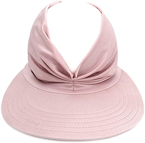 Yeehliny Damen Visor Cap Sonnenvisor Breite Krempe Sonnenhut Elastische Sonnenschild Tenniskappe Sommer UV-Schutz Leicht Strandvisor Casual Sport Kappe für Golf Tennis Laufender (G) von Yeehliny