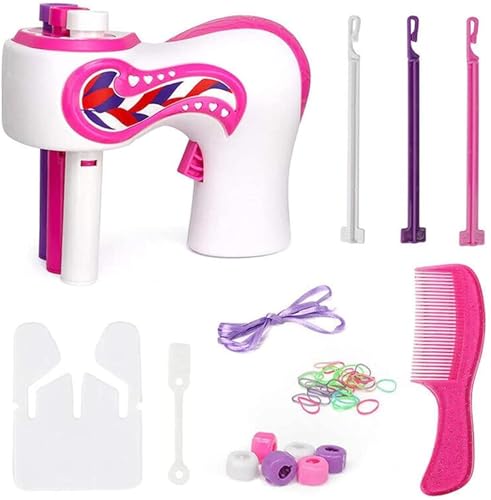 Yeehliny Haare Flechten Maschine Haarflechtmaschine Flechtmaschine Haare Kinder Hair Braider Hair Bedazzler Kit Automatic Braiding Device DIY Magic Hair Styling Tools für Mädchen Geschenk (A) von Yeehliny