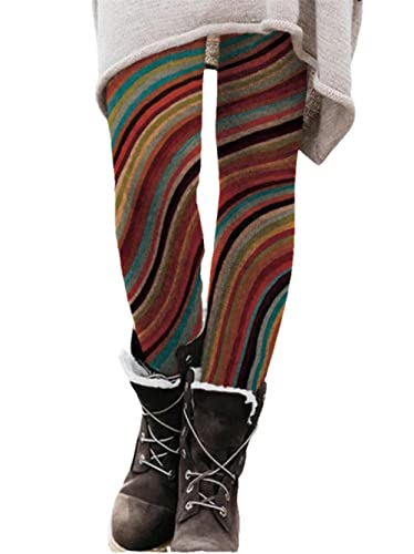 Yeehliny Leggings Damen - Winter Warme Lange Leggings Winterhose Freizeithosen Joginghose Yogahose Strumpfhose Schlankheitshose von Yeehliny