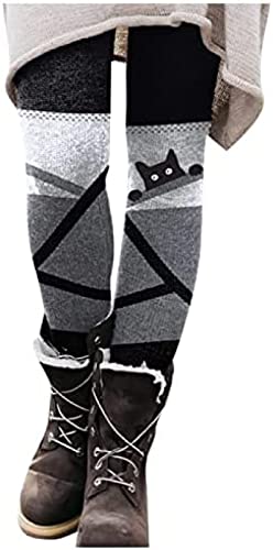 Yeehliny Leggings Damen, Leggings für Damen, Winter Warme Leggings Lange Leggings Winterhose Freizeithosen Joginghose Yogahose Strumpfhose Schlankheitshose von Yeehliny