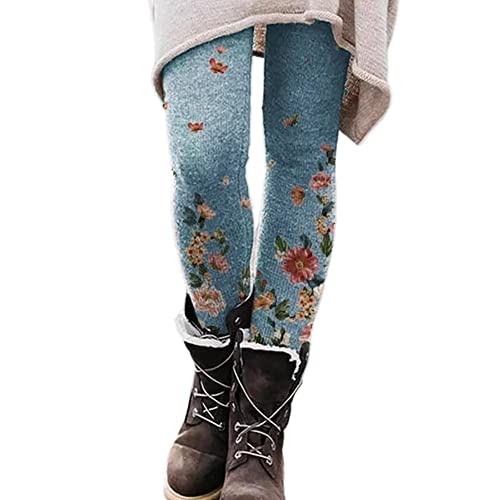 Yeehliny Leggings für Damen Thermoleggins Elastische Strumpfhose Jogginghose Sweatpants Freizeithose Winterhose Leggingshose Yogahose von Yeehliny