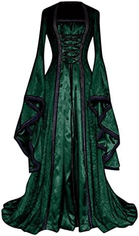 Yeehliny Mittelalter Kleidung Damen Renaissance Kleid Mittelalterkleid Viktorianisch Steampunk Halloween Cosplay Kostüm Fasching Karneval Mittelalter Kleid Gothic Retro Kleid Yeehliny Mittelalter Kleidung Damen Renaissance Kleid Mittelalterkleid Viktorianisch Steampunk Halloween Cosplay Kostüm Fasching Karneval Mittelalter Kleid Gothic Retro Kleid von Yeehliny