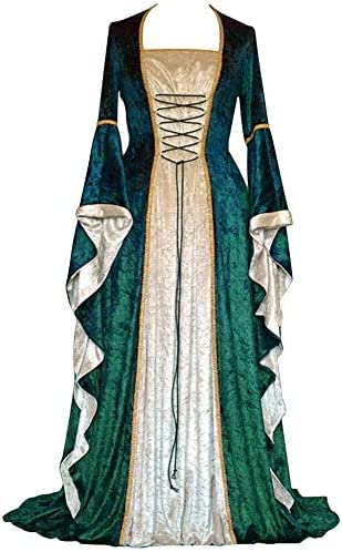 Yeehliny Mittelalter Kleidung Damen Renaissance Kleid Mittelalterkleid Viktorianisch Steampunk Halloween Cosplay Kostüm Fasching Karneval Mittelalter Kleid Gothic Retro Kleid Yeehliny Mittelalter Kleidung Damen Renaissance Kleid Mittelalterkleid Viktorianisch Steampunk Halloween Cosplay Kostüm Fasching Karneval Mittelalter Kleid Gothic Retro Kleid von Yeehliny