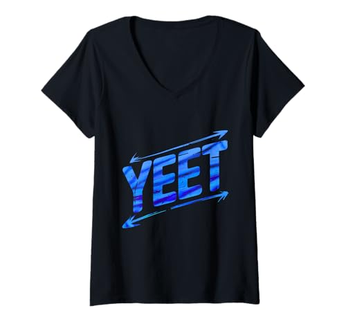 Damen Yeet Funny Saying for Men Teens Boys Meme Yeeting T-Shirt mit V-Ausschnitt Damen Yeet Funny Saying for Men Teens Boys Meme Yeeting T-Shirt mit V-Ausschnitt von Yeet Funny Meme Yeet Tee