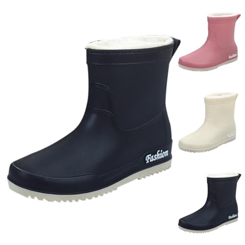 Regenstiefel für Damen, Gummi, rutschfest, niedrig, bunt, wasserdicht, kurze Stiefel, PVC, bequeme Regenschuhe, modische Wasserschuhe, Mode, Schnee, Rain Boots, elegant, Angeln, Outdoor, Gartenarbeit von Yekdmxop