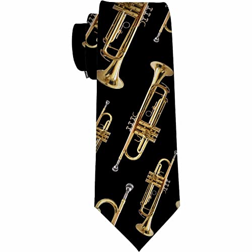 Yekiua Trompete Messing Instrument Krawatten Tenor Saxophone Posaune Trompete Herren Business Krawatte für Ehemann Vater Valentinstag Vatertag Geschenk von Yekiua