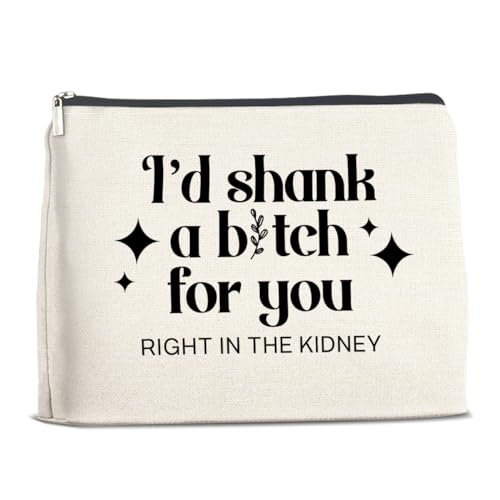 YeleY Freundschaftsgeschenke für Frauen Freunde Sie – lustige Freundin Make-up-Tasche Geschenk für Frauen beste Freundin Bestie Soul Sister BFF – Freundschaft Kosmetiktasche Make-up von YeleY