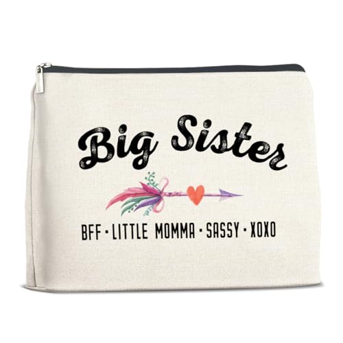 YeleY Große Schwester Geschenke für Frauen – Große Schwester Geschenke von Little Sister Little Brother – Geschenke für große Schwester von kleiner Schwester – Große Schwester Make-up-Tasche von YeleY