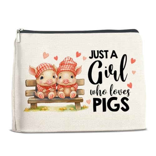 YeleY Schweineliebhaber Geschenke für Mädchen – Schweine-Geschenke für Schweineliebhaber – Geschenk für Schweineliebhaber Geschenke Make-up-Tasche für Mädchen, Tochter, Teenager, Mädchen, Schwester – von YeleY