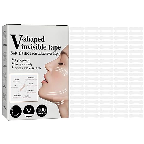 Facelifting Tape,Facelifting Aufkleber, Instant Face Lifting Tape,Lift Gesicht Aufkleber,Unsichtbare Face Lift Patch,100 Stück Facelift Tape Unsichtbar,Doppelkinn Aufkleber Face Lift Tape Für Gesicht von Yelewy