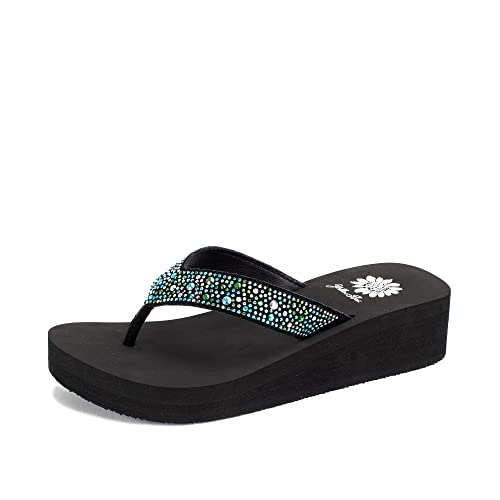 Yellow Box Damen Afrika Flip Flop, Türkis Multi, 42 EU von Yellow Box