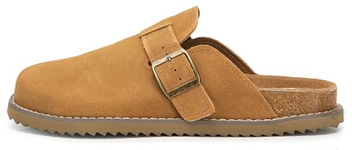 Yellow Box Damen Maible Clog, runde Zehenpartie, 1,3 cm Absatz, 3,2 cm Plateau-Leder-Clog-Schuh, Hellbraun, 37.5 EU Yellow Box Damen Maible Clog, runde Zehenpartie, 1,3 cm Absatz, 3,2 cm Plateau-Leder-Clog-Schuh, Hellbraun, 37.5 EU von Yellow Box