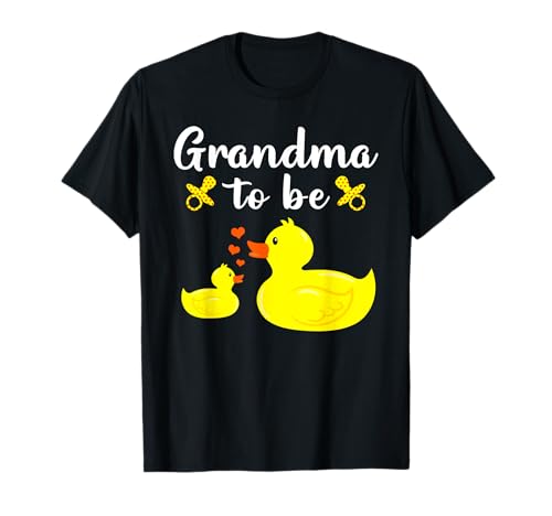 Babyparty mit Aufschrift "Grandma To Be", gelbe Ente für Jungen oder Mädchen T-Shirt von Yellow Duck Baby Shower For Grandma To Be