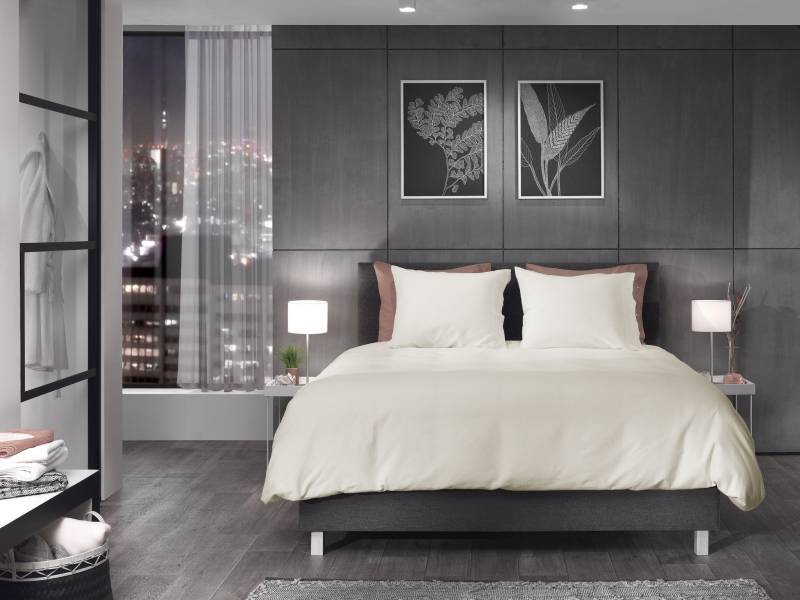 YELLOW Bettwäsche "Cialda" 2 Stk. tlg. Uni Design, 100% Baumwolle ab 135x200 cm. von Yellow