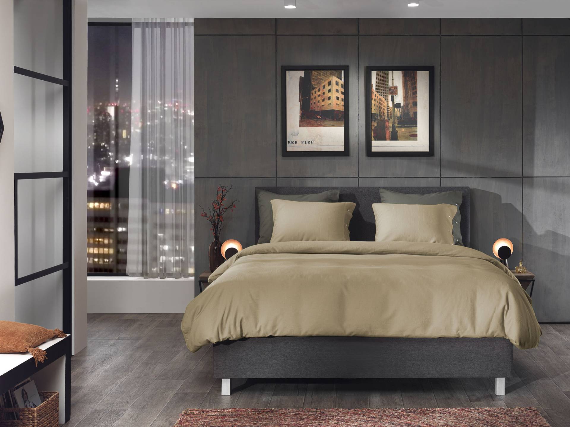 YELLOW Bettwäsche "Cialda" 2 Stk. tlg. Uni Design, 100% Baumwolle ab 135x200 cm. von Yellow