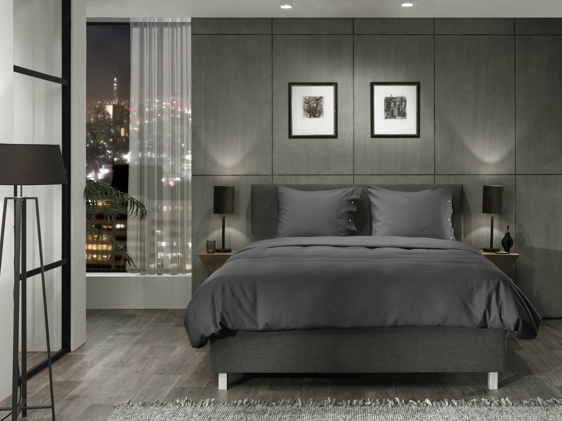 YELLOW Bettwäsche "Cialda" 2 Stk. tlg. Uni Design, 100% Baumwolle ab 135x200 cm. von Yellow