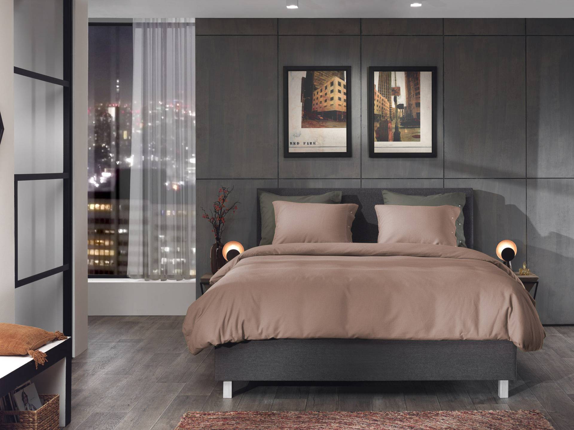 YELLOW Bettwäsche "Cialda" 2 Stk. tlg. Uni Design, 100% Baumwolle ab 135x200 cm. von Yellow