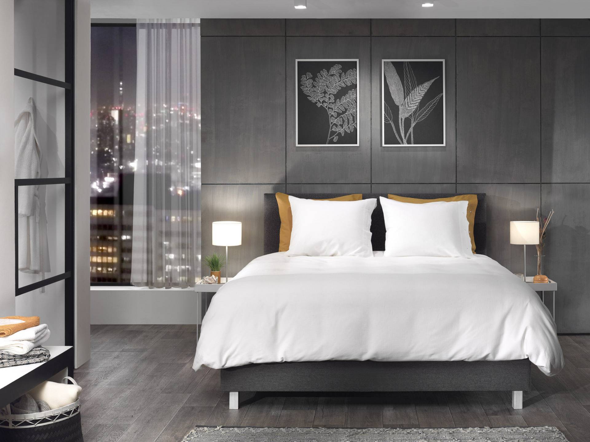 YELLOW Bettwäsche "Cialda" 2 Stk. tlg. Uni Design, 100% Baumwolle ab 135x200 cm. von Yellow