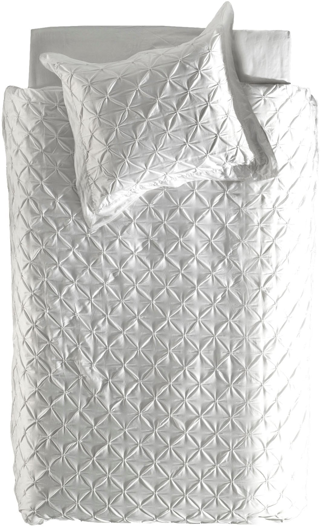 YELLOW Bettwäsche "Como-4" 2 Stk. tlg. Rautenmuster, 100% Baumwolle ab 135x200 cm. von Yellow