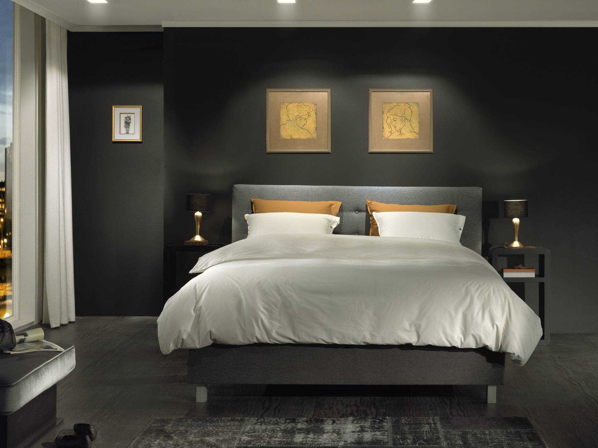 YELLOW Bettwäsche "Percale" 2 Stk. tlg. Uni Design, 100% Baumwolle ab 135x200 cm. von Yellow