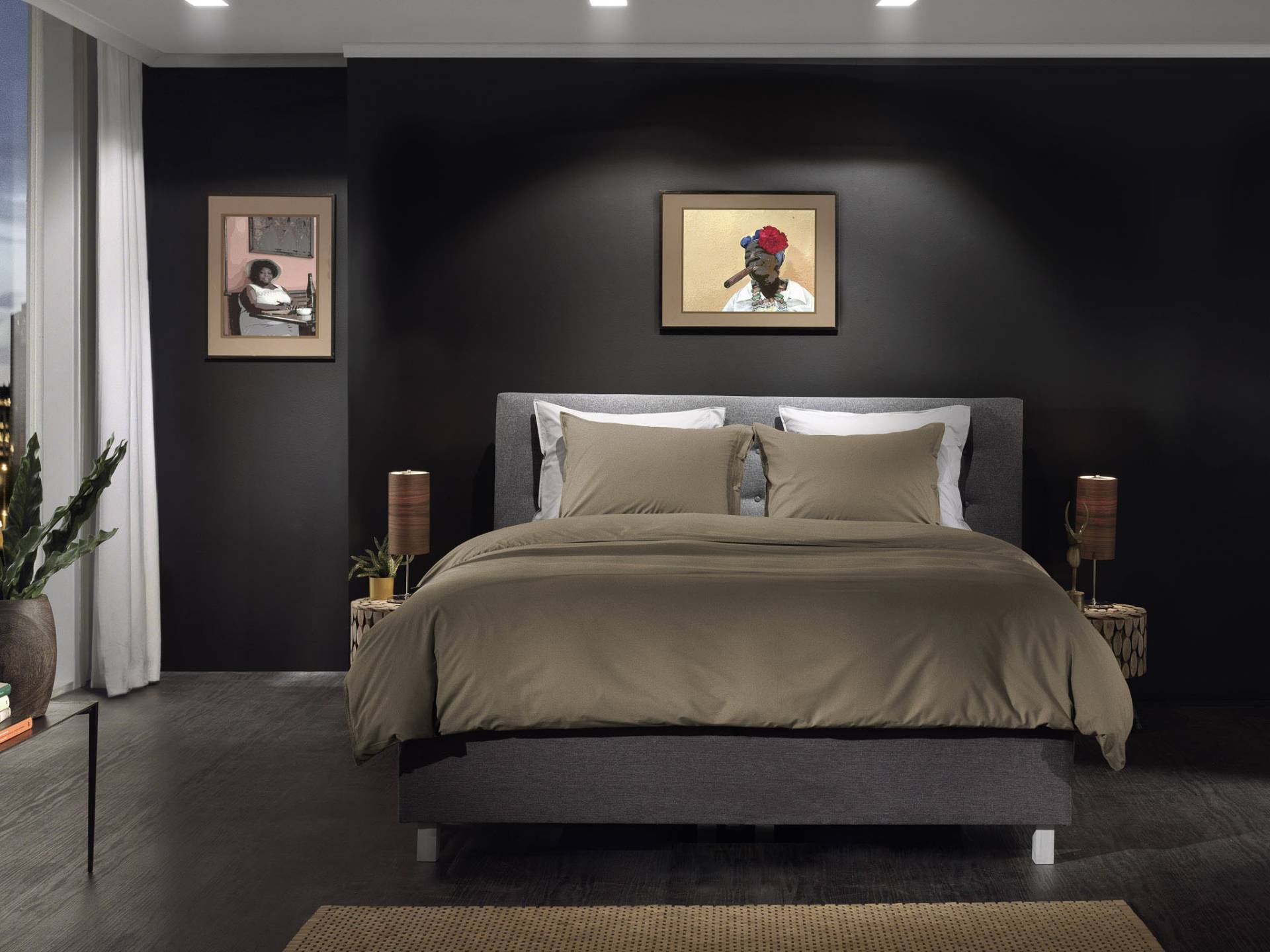 YELLOW Bettwäsche "Percale" 2 Stk. tlg. Uni Design, 100% Baumwolle ab 135x200 cm. von Yellow