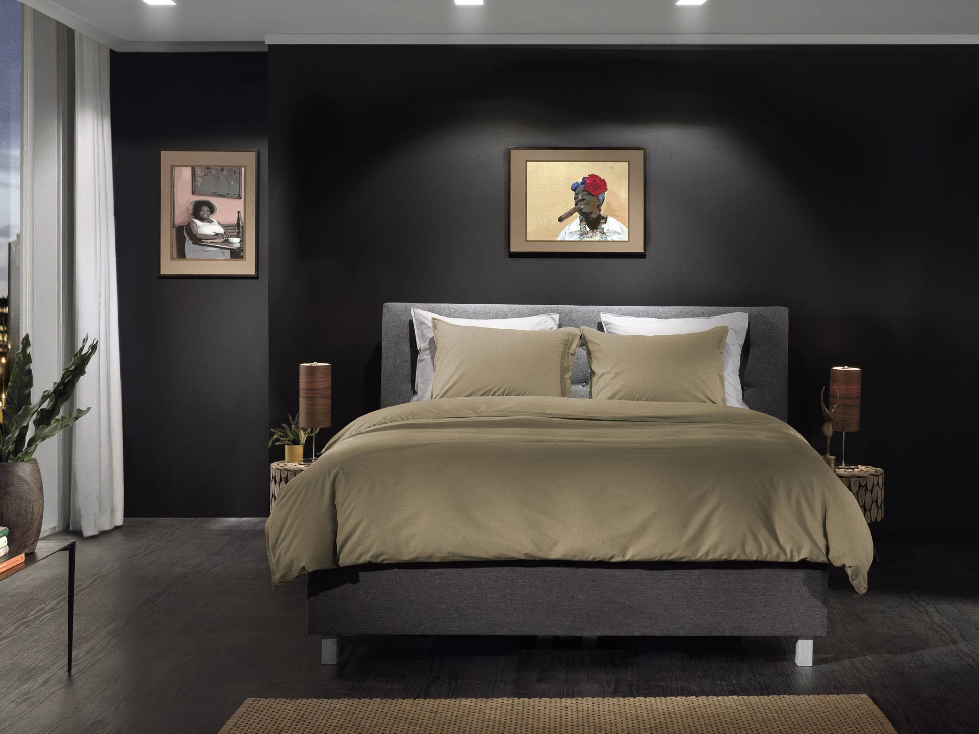 YELLOW Bettwäsche "Percale" 2 Stk. tlg. Uni Design, 100% Baumwolle ab 135x200 cm. von Yellow