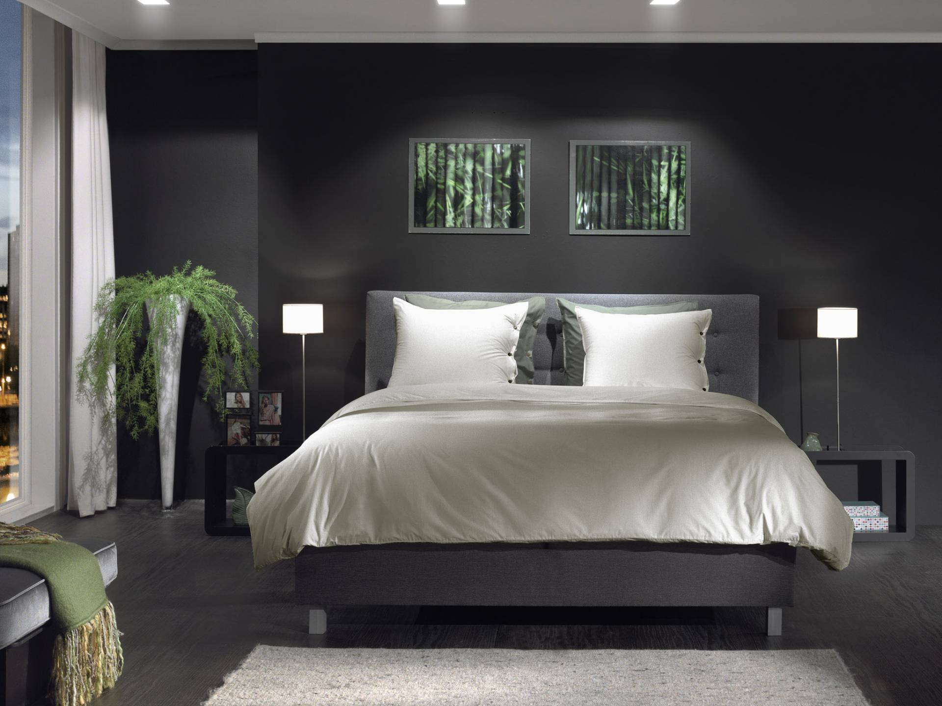 YELLOW Bettwäsche "Percale" 2 Stk. tlg. Uni Design, 100% Baumwolle ab 135x200 cm. von Yellow