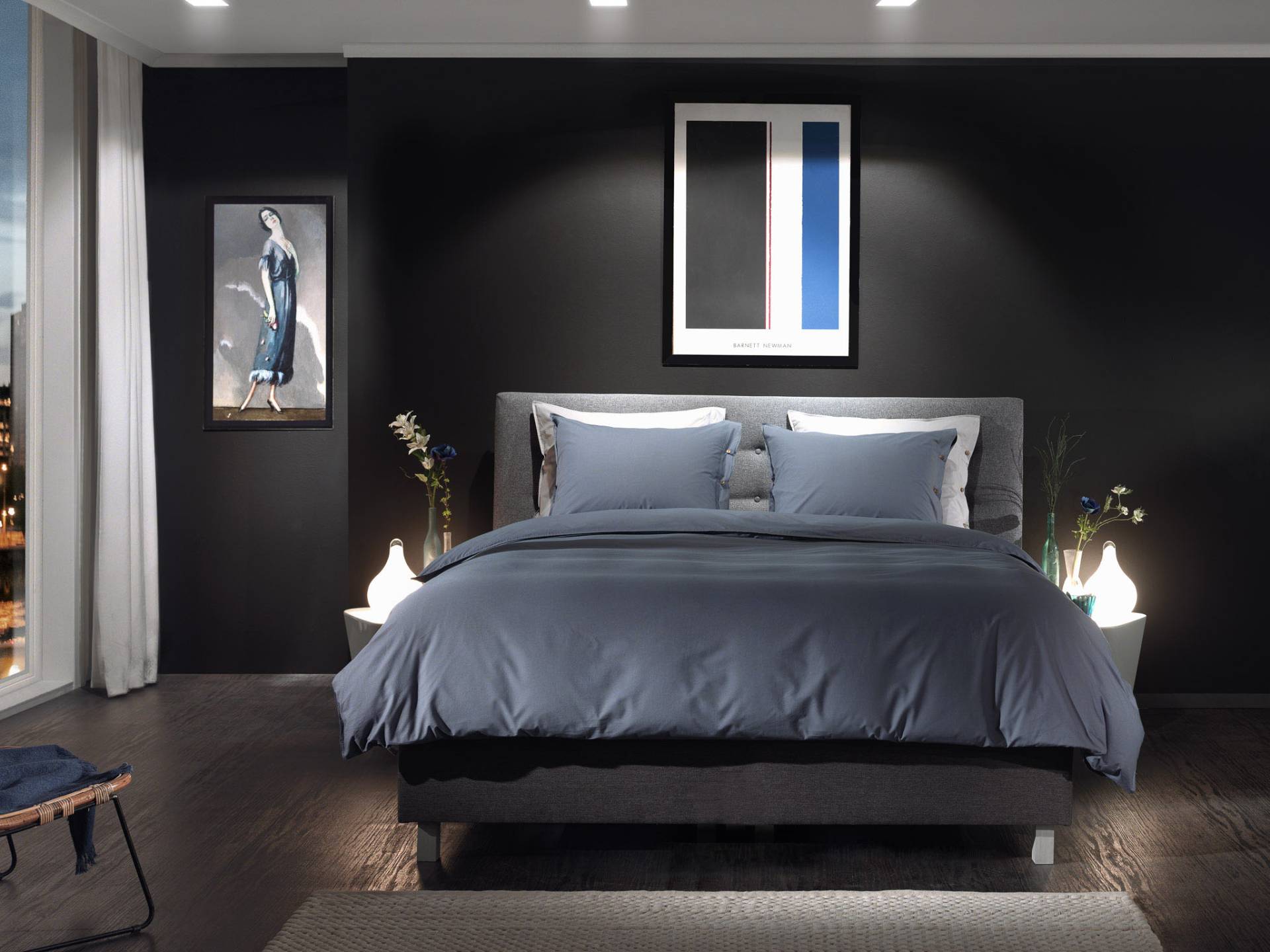 YELLOW Bettwäsche "Percale" 2 tlg. Uni Design, 100% Baumwolle ab 135x200 cm. von Yellow